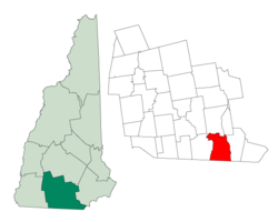 Location in Hillsborough Coonty, New Hampshire