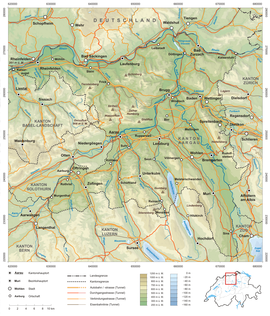 Mapa kantónu