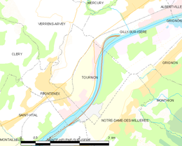 Tournon - Localizazion