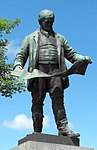 Statue and pedestal, to David Davies of Llandinam