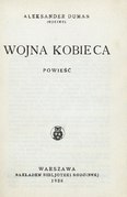 Aleksander Dumas (ojciec) Wojna kobieca