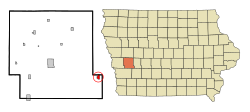 Location of Elk Horn, Iowa