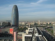 Torre Agbar e Plaça de les Glòries