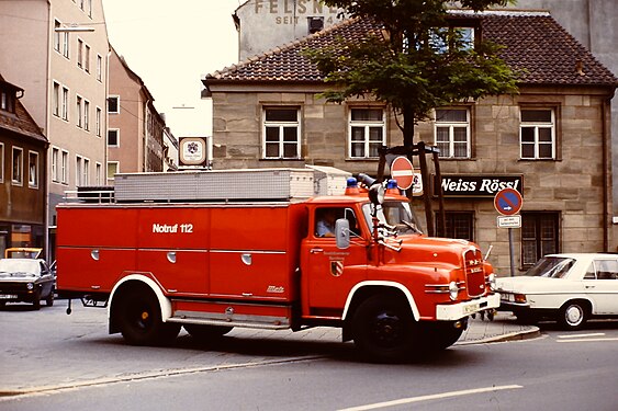 MAN Löschfahrzeug mit Metz-Aufbau der Feuerwehr Nürnberg