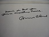 signature de Bernard Clavel