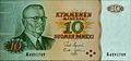 Image 30President J. K. Paasikivi illustrated in a former Finnish 10 mark banknote from 1980 (from Money)