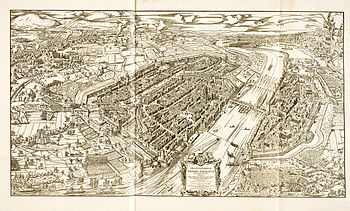 Belagerungsplan von Frankfurt am Main