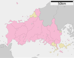 阿弥陀寺町の位置（山口県内）