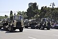 MAZ transporterer rakettar under ein parade i Baku den 26/6-2011.