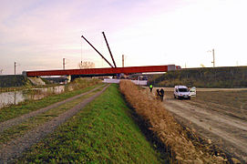 Vue d'ensemble du site du déraillement à Eckwersheim, le 15 novembre 2015.