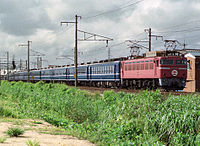 「エキスポライナー」3態 キハ58系（上） 415系電車（中） EF81 18+12系客車