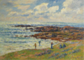 Henry Moret, La récolte des goémons à Névez, 1908.