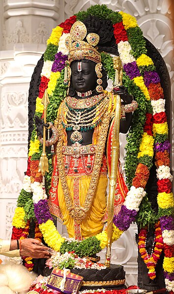 File:PM at the Pran Pratishtha ceremony of Shree Ram Janmaboomi Temple in Ayodhya, Uttar Pradesh on January 22, 2024 (cropped).jpg