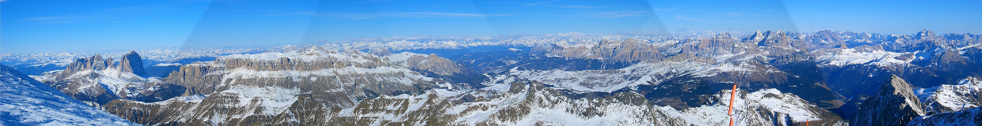 Langkofel group from Marmolata