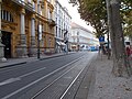 Zrinjevac street with tram lines 6 & 13