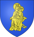 Le blason de l'abbaye, utilisé à tort comme blason de la commune.