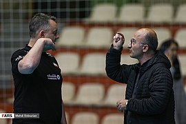 Iran men's national volleyball team in training, 30 December 2019 4.jpg