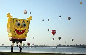 Hot air ballon festival in Leon, Guanajuato, Mexico