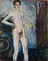 72 Richard Gerstl - Nude Self-Portrait with Palette - Google Art Project uploaded by DcoetzeeBot, nominated by Andrew J.Kurbiko,  10,  0,  0