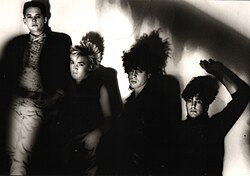 Scary Thieves: from left; Ralph St.Rose (guitar), Chris Youdell (keyboards), Phil Manikiza (vocals), Clive Parker (drums)