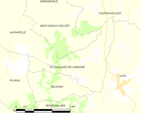 Poziția localității Puygaillard-de-Lomagne