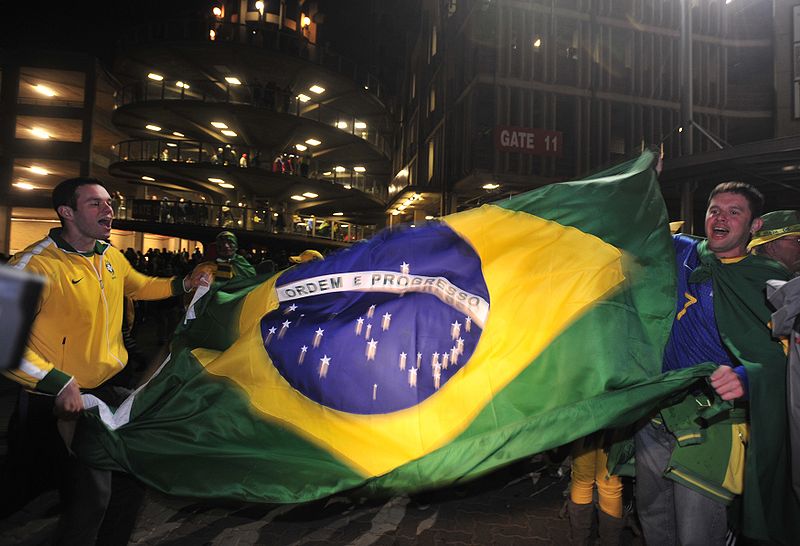 File:Brazil fans at Brazil & Chile match at World Cup 2010-06-28 2.jpg