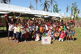 Children at a child friendly space on Leyte island, Philippines (11352330793).jpg