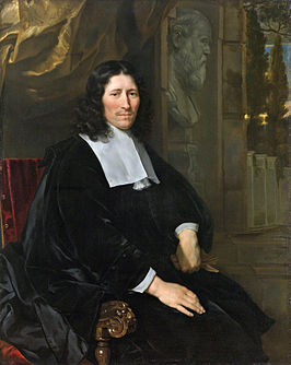 Pieter de la Court in 1667, geschilderd door Abraham van den Tempel.