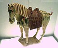 Caballo "sancai" de la dinastía Tang en el Museo de Shanghái.