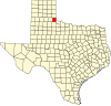 State map highlighting Childress County