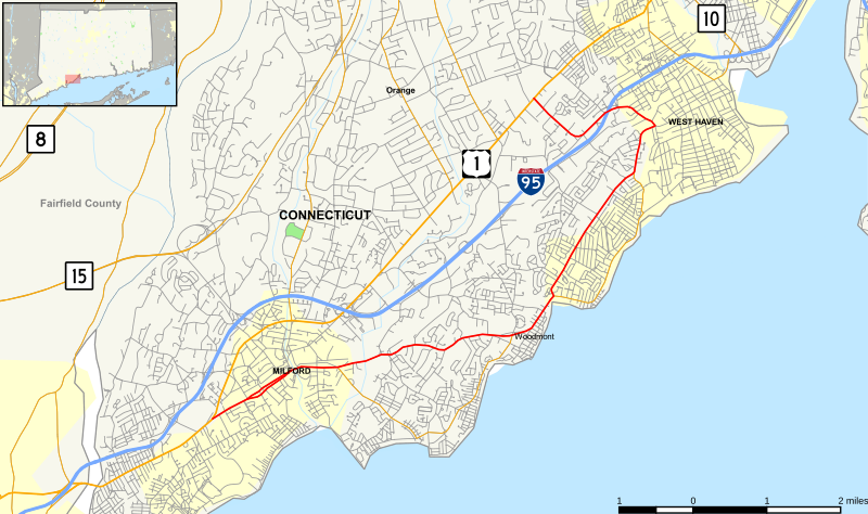 File:Connecticut Route 162 Map.svg