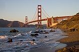 Golden Gate Bridge as seen from Baker Beach.