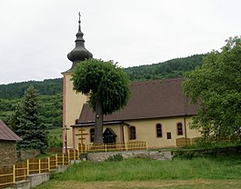 Kerk van Brezovicka, gemeente Tichý Potok