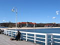 Blick vom Seesteg auf das Grand Hotel