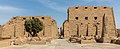 One of the pylon entrances of the Karnak Temple Complex, with a surviving obelisk