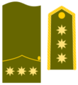 Divisa coronel Ejército de Tierra hasta 1986.