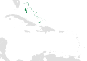 Carte de localisation des îles Lucayes dans les Antilles.