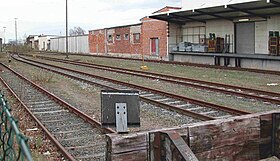 ehemalige Gleise des Kopfbahnhofs (2005)