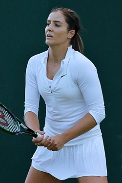 Laura Robsonová ve Wimbledonu 2016