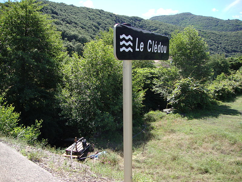 File:Saint-Étienne-Estréchoux (Hérault, Fr) Le Clédou (panneau).JPG