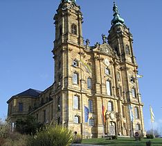 La basílica de Vierzehnheiligen (1743-1772), Alemania, barroca-rococó, obra de Balthasar Neumann