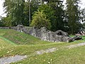 ORL 40 Osterburken Annexkastell Südmauer und Südtor, Blick nach O