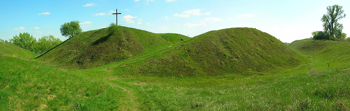 Widok grodziska z północy