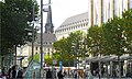 Massenbergstrasse, im Hintergrund das Rathaus und Turm der Christuskirche