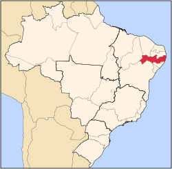 Location o State o Pernambuco in Brazil