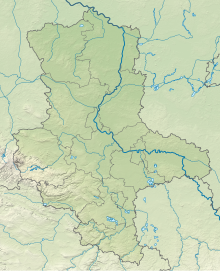 Reliefkarte: Sachsen-Anhalt