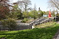 Ausgang zum Schlosspark im Sommer