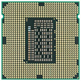 Intel CPU Core i7 2600K Sandy Bridge onderzijde