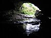 Original entrance of the Lummelunda Cave