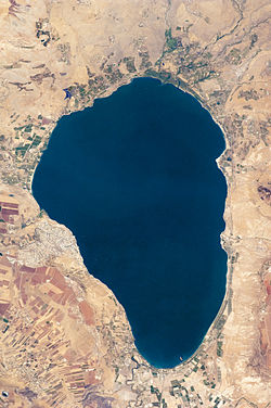 Mapa do Mar da Galileia Lago de Tiberíades Lago de Genesaré Kinneret